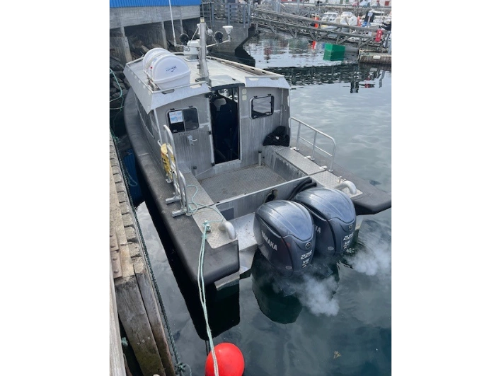 Boat transportation while hunting in Greenland