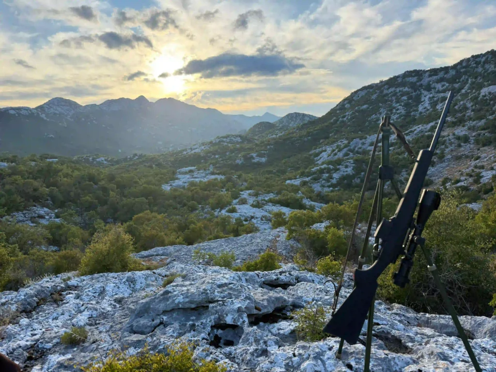 Prime barbary sheep territory in Croatia, mountain hunting trip destination
